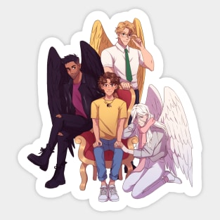 Riley & His Guardians--Fire & Brimstone Scrolls Character Art Sticker